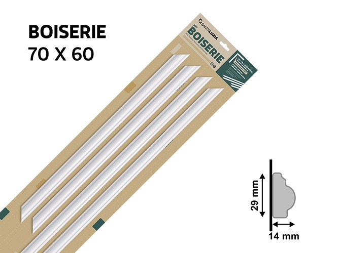 Boiserie 448 branco 70x60cm de altura Santa Luzia