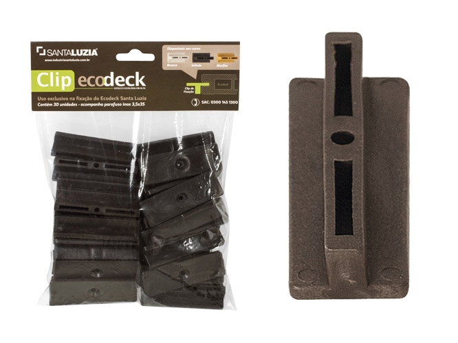 Clip para fixação dos Ecodecks Santa Luzia
