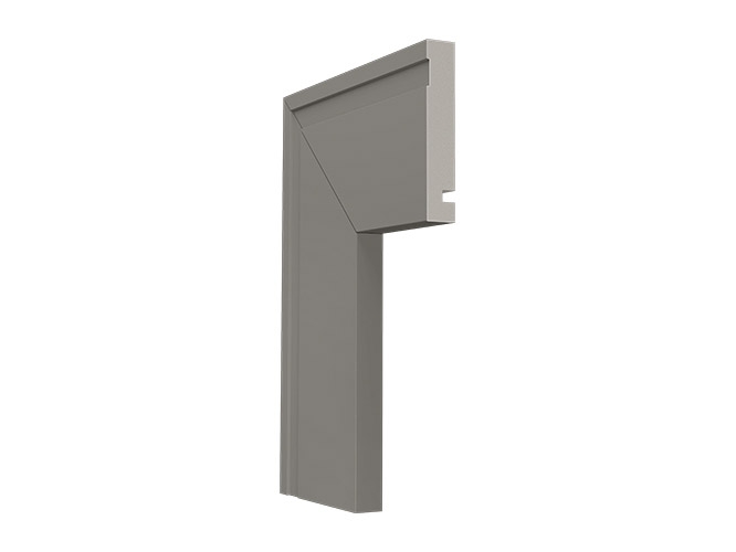 Guarnição 457 cinza titanium de poliestireno com 100mm de altura Santa Luzia