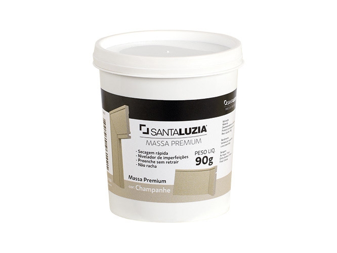 Massa premium champanhe com 90g Santa Luzia
