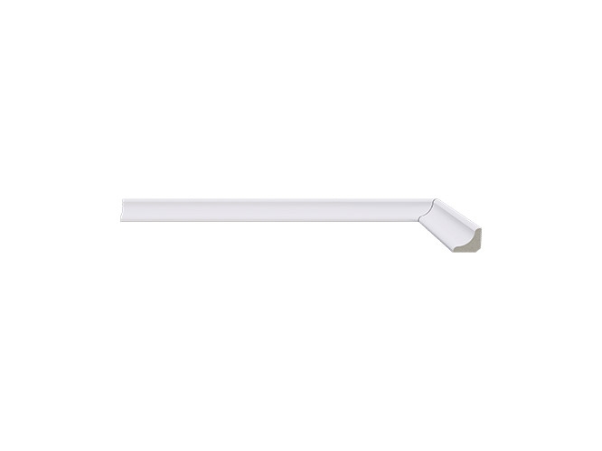 Meia cana 602 SL5-8 branca de poliestireno com 16mm de altura Santa Luzia