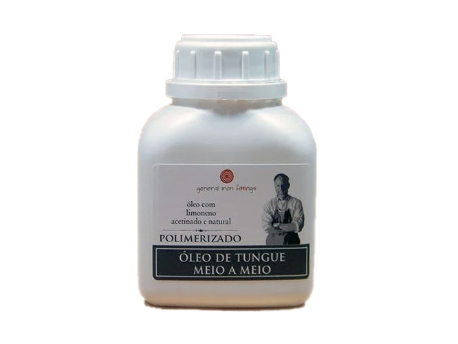 Óleo de tungue polimerizado meio a meio
