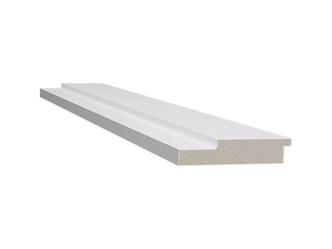 Ripado 75 branco de poliestireno com 75mm de largura Santa Luzia