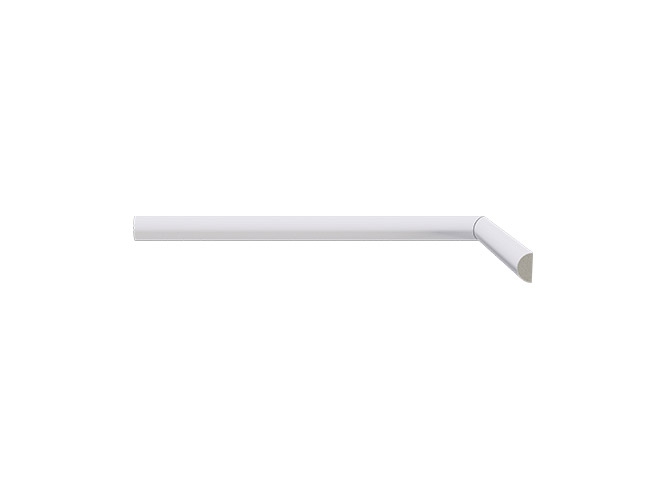 Rodameio em meia curva 597 SL5-8 branco de poliestireno com 16mm de altura Santa Luzia