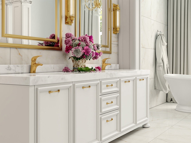 Rodameio para sobrepor 605 SL13-16 branco de poliestireno com 33mm de altura Santa Luzia